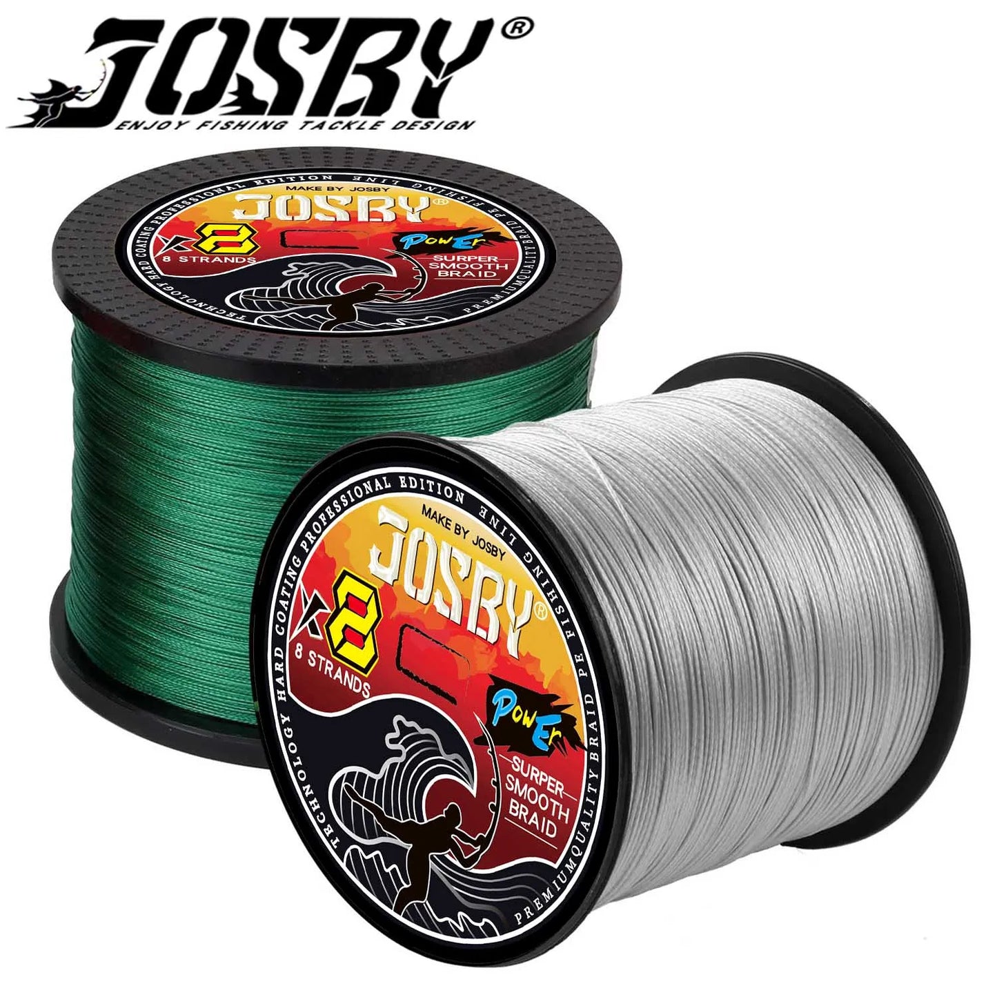 JOSBY 8x geflochtene Angelschnur