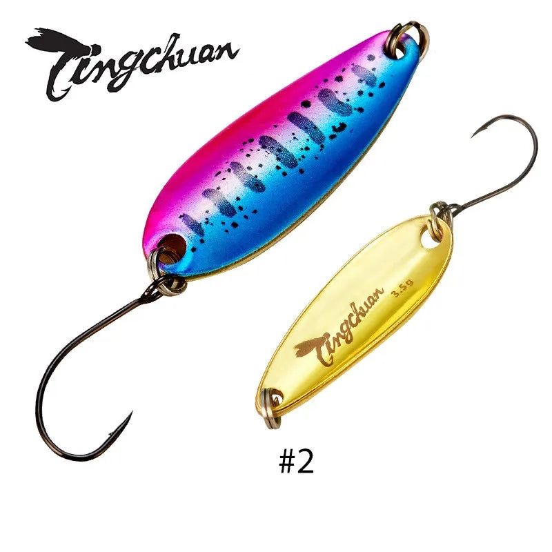 Spoon´s für Forelle und Barsch / Gold & Silber Rückseite