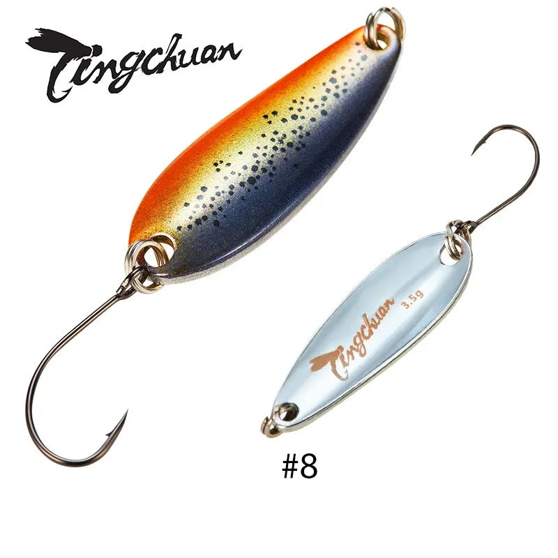 Spoon´s für Forelle und Barsch / Gold & Silber Rückseite