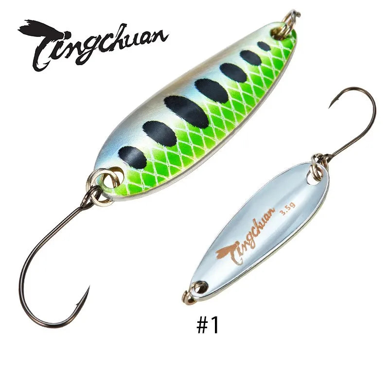 Spoon´s für Forelle und Barsch / Gold & Silber Rückseite