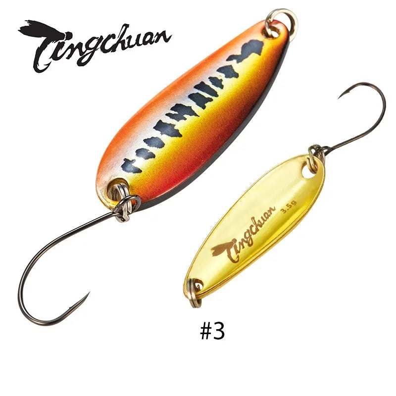 Spoon´s für Forelle und Barsch / Gold & Silber Rückseite