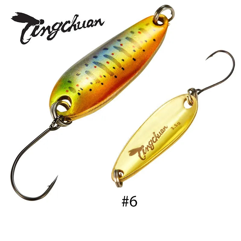 Spoon´s für Forelle und Barsch / Gold & Silber Rückseite
