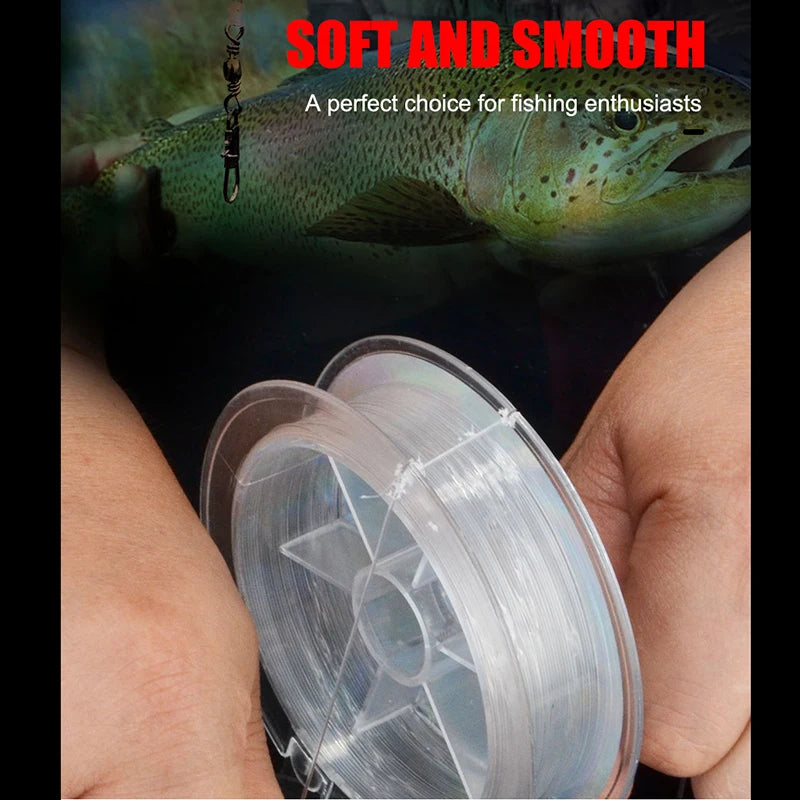 120 m Angelschnur, 0,2–0,6 mm, 7,15–45 lb, Fluorkohlenwasserstoff-Beschichtung