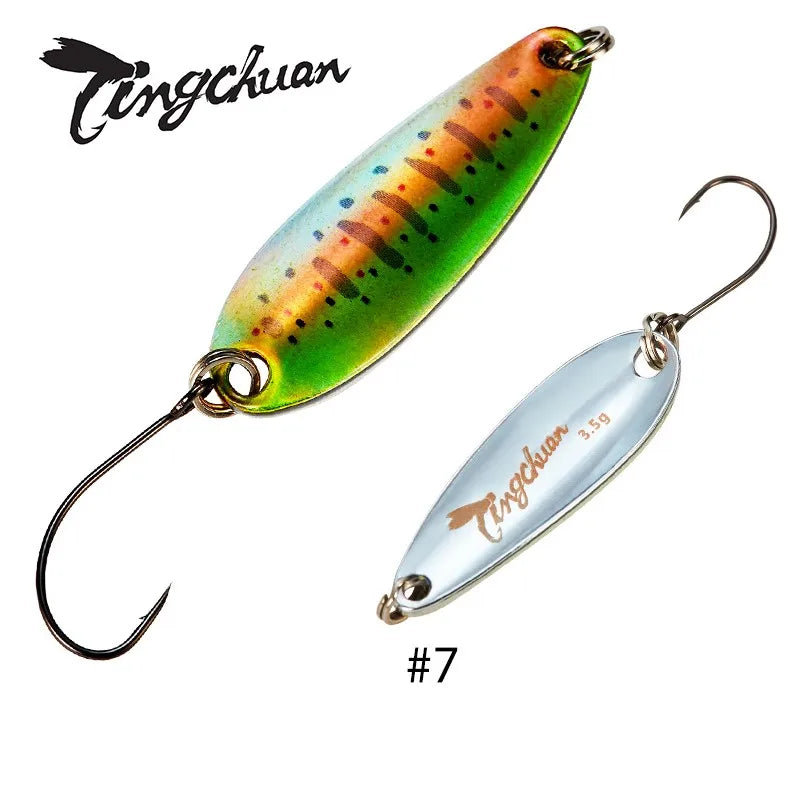 Spoon´s für Forelle und Barsch / Gold & Silber Rückseite