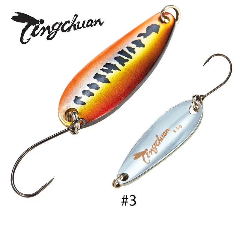 Spoon´s für Forelle und Barsch / Gold & Silber Rückseite