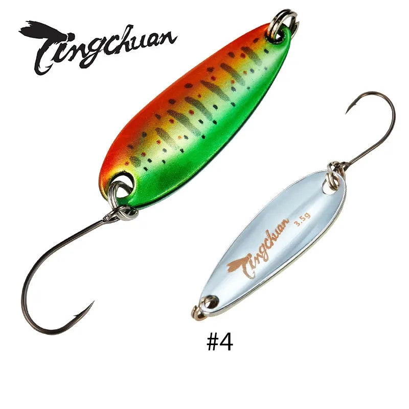 Spoon´s für Forelle und Barsch / Gold & Silber Rückseite