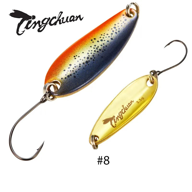 Spoon´s für Forelle und Barsch / Gold & Silber Rückseite