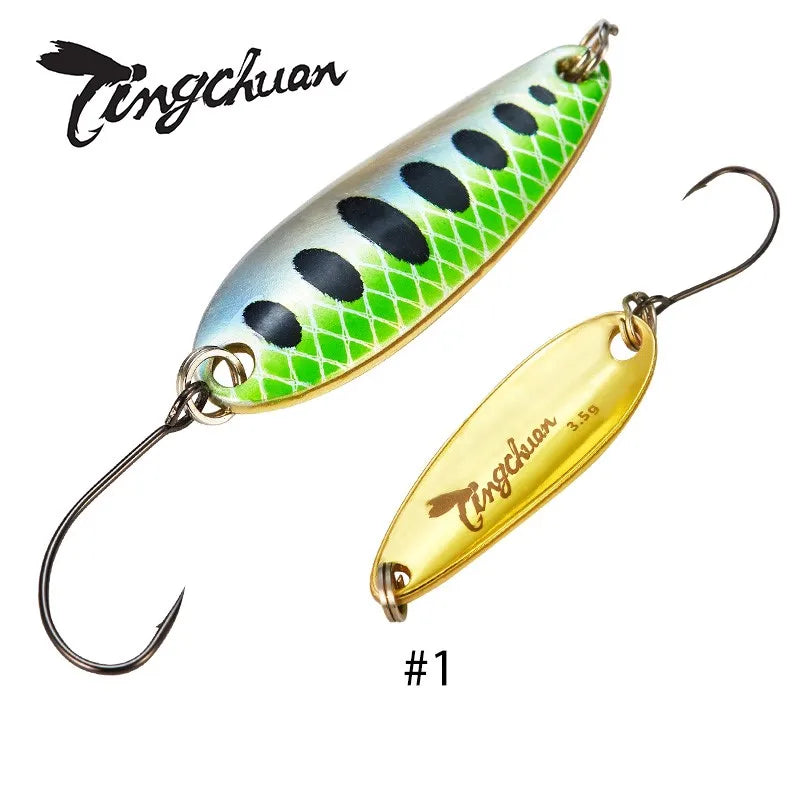 Spoon´s für Forelle und Barsch / Gold & Silber Rückseite