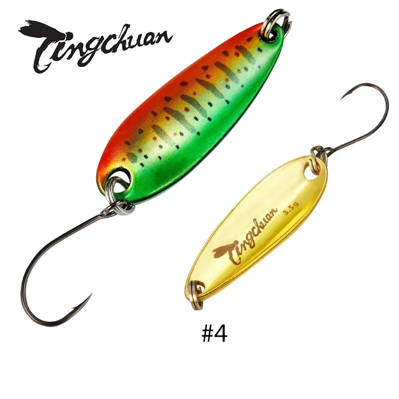 Spoon´s für Forelle und Barsch / Gold & Silber Rückseite