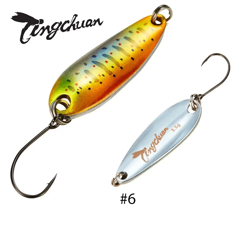 Spoon´s für Forelle und Barsch / Gold & Silber Rückseite