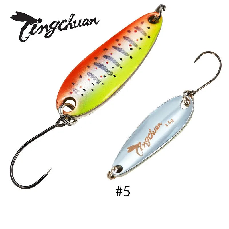 Spoon´s für Forelle und Barsch / Gold & Silber Rückseite