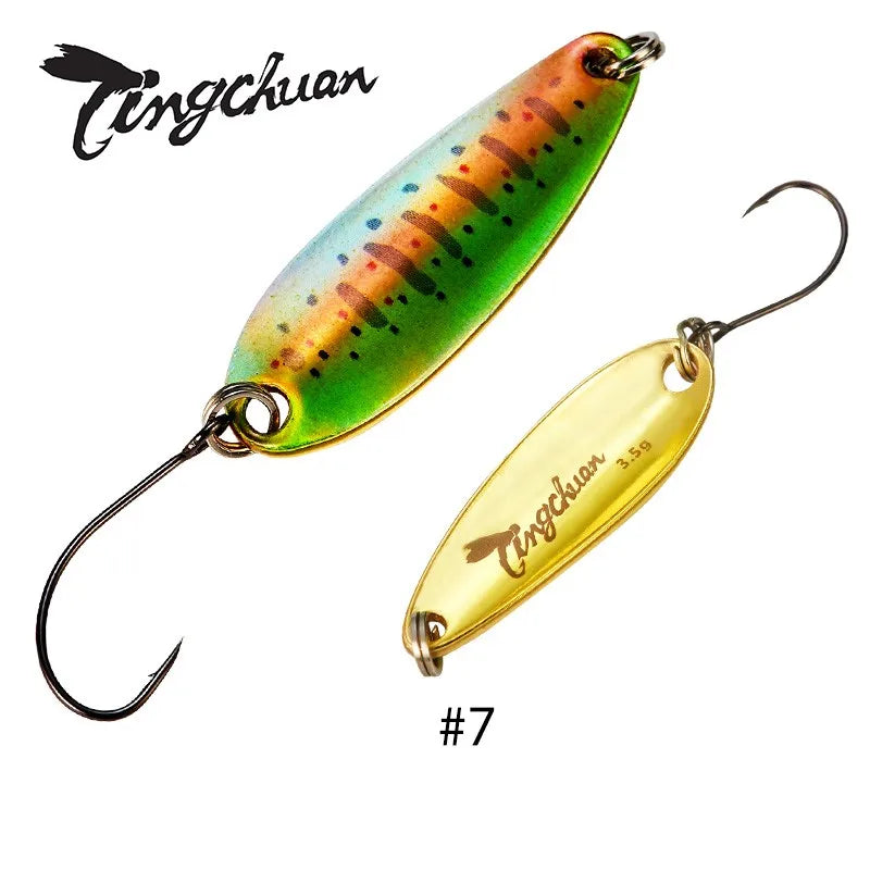 Spoon´s für Forelle und Barsch / Gold & Silber Rückseite