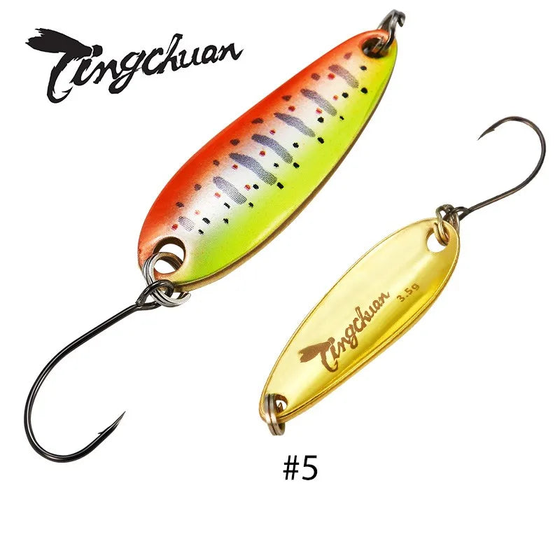 Spoon´s für Forelle und Barsch / Gold & Silber Rückseite