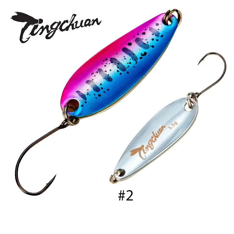 Spoon´s für Forelle und Barsch / Gold & Silber Rückseite