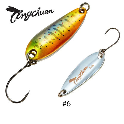 Spoon´s für Forelle und Barsch / Gold & Silber Rückseite